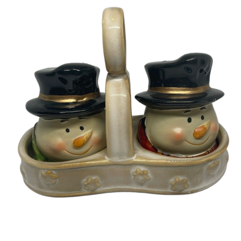 Snowman Salt & Pepper Shaker Set